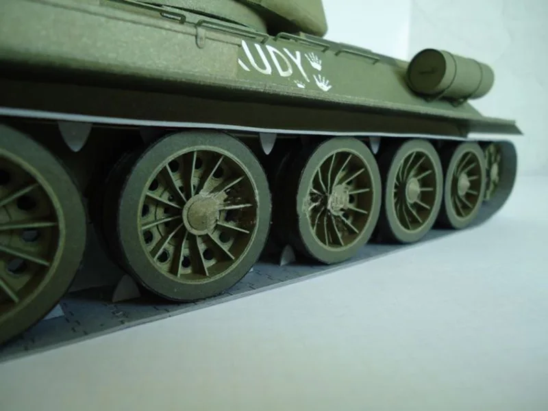 1:25 Бумага модель советский T-34 средний танк 3D танка World T-34/85 в стиле милитари