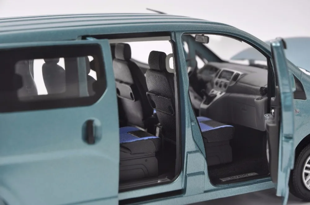 1:18 литья под давлением модель для Nissan Все новые NV200 Vanette синий MPV сплав игрушечный автомобиль миниатюрная коллекция подарки