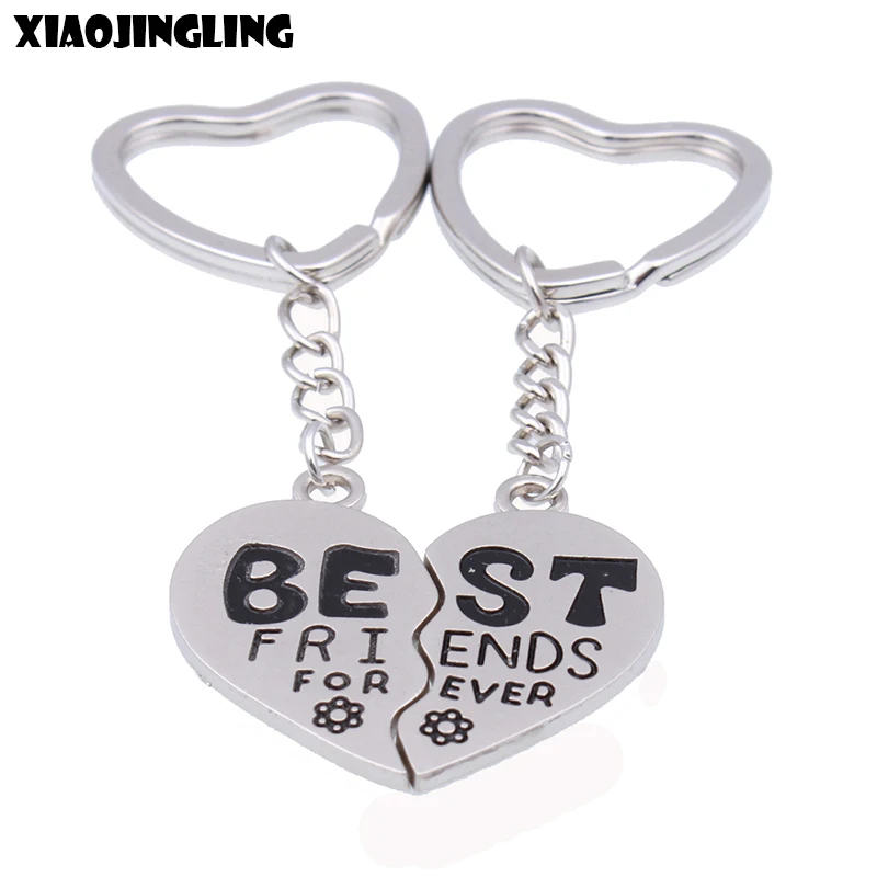 Xiaojingling модные разбитых сердец кулон брелки Best друзья навсегда для Для женщин Jewelry