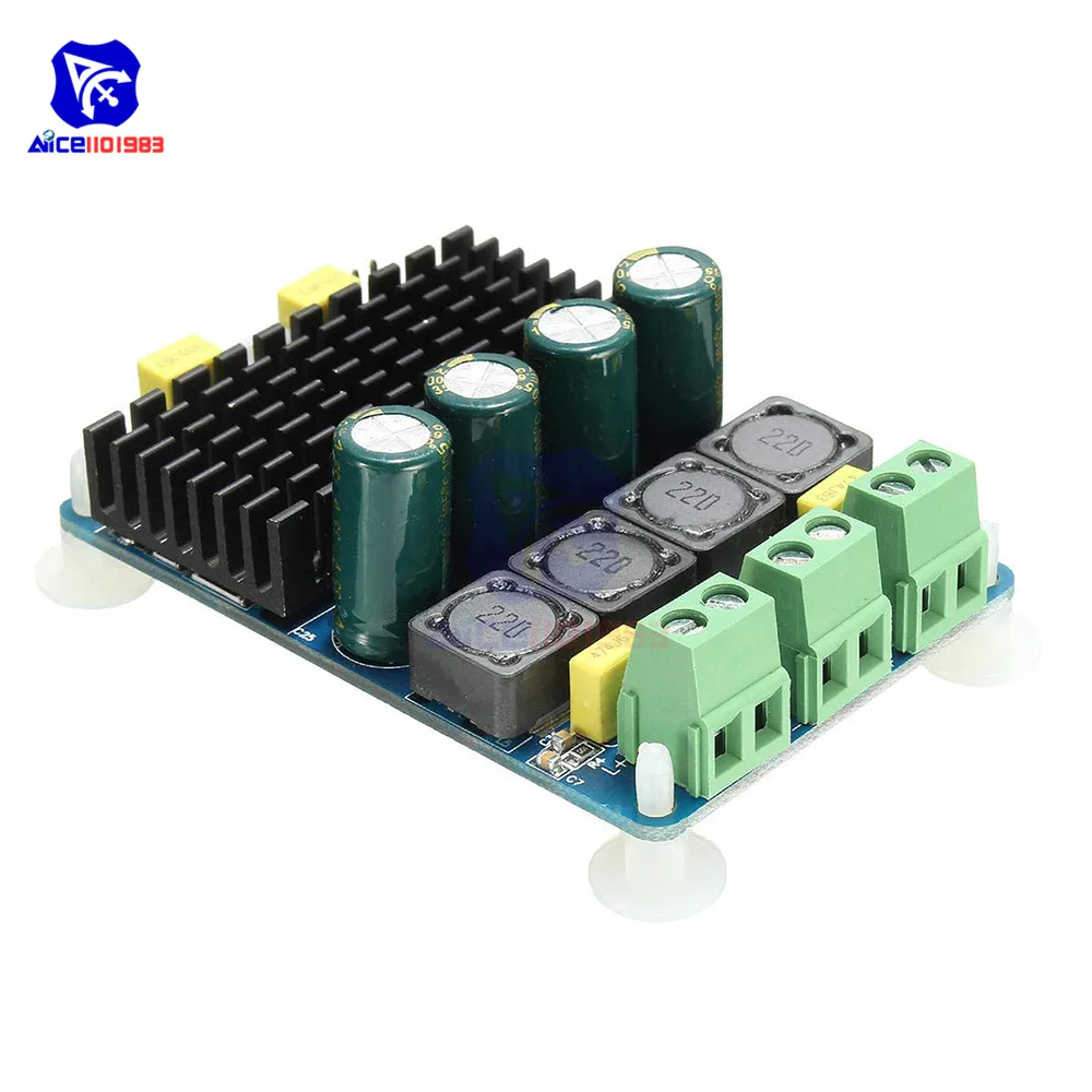 TDA7498 HF20 модуль усилителя мощности звука двухканальный 2x100 Вт усилитель DC 8-32 в цифровой усилитель доска