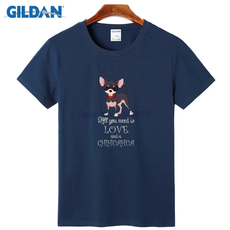Все что вам нужно это чихуахуа в футболка 2017 9 Цвета Мужские XS футболки Удобные