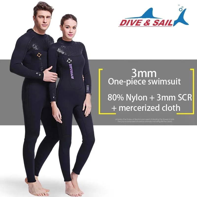 

new 3mm Neoprene Wetsuit Women Men Scuba Diving Suit High Elastic Snorkeling long sleeve Swimwear Sailing Jumpsuits Surf Wetsuit