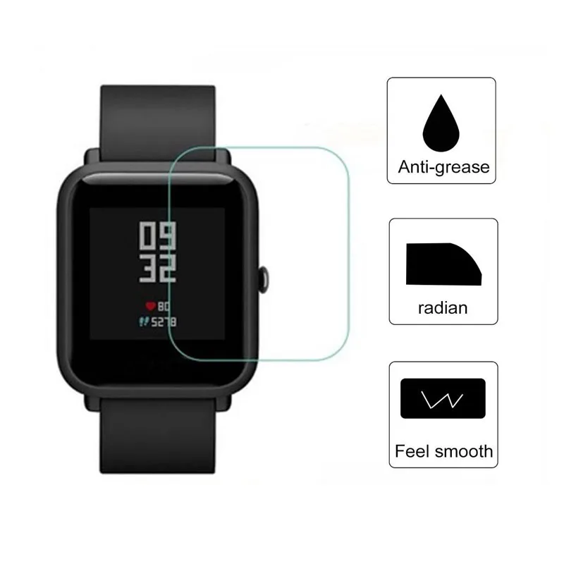 

2pcs Soft TPU Clear Protective Film Guard For Xiaomi Huami Amazfit BIP/ Bip Lite/ Bip S Smart Watch Full Screen Protector Cover