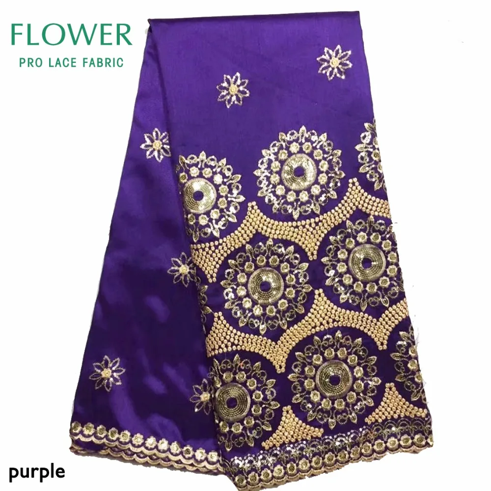 Королевский синий качественный кружевной материал Джордж с блестками