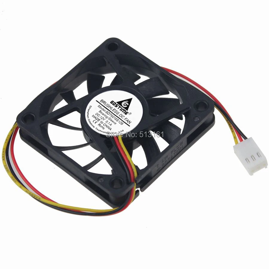 Вентилятор охлаждения для компьютера Gdstime 5 шт. 60 мм 3Pin 12 В 60x60x10 мм|dc cooling fan|cooling fandc