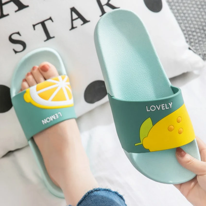 Мужские летние пляжные шлепанцы на плоской подошве с рисунком авокадо домашние