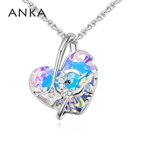 anka romantic moon star necklace for women fashion heart crystal pendant valentines day gift crystals from austria 26433