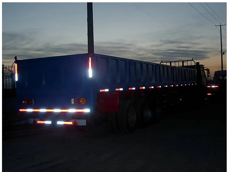 

30 Meters Good Pasteability Red/White 2 Colors Waterproof High Reflective Luminous Car Safety Warning Tape Film Car Sticker