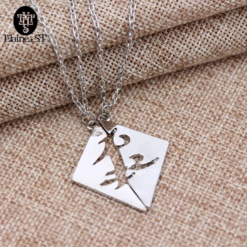 Инструментов город ожерелье из костей руны парабатай дружбы пары Подвеска для