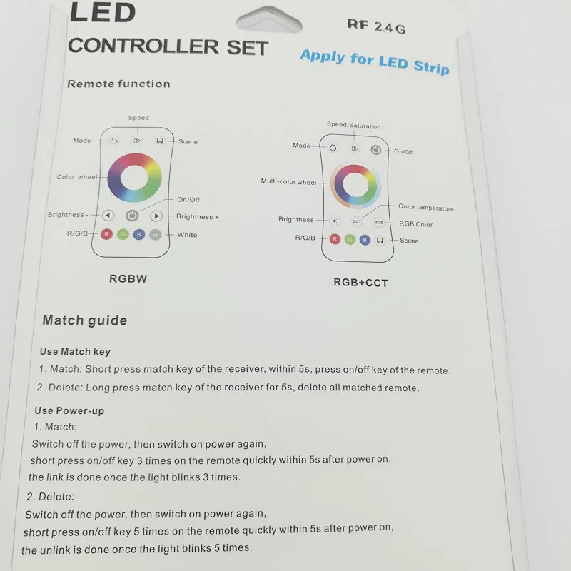 Фонарь управления светодиодной лентой RGB + CCT фонарь с дистанционным управлением 5