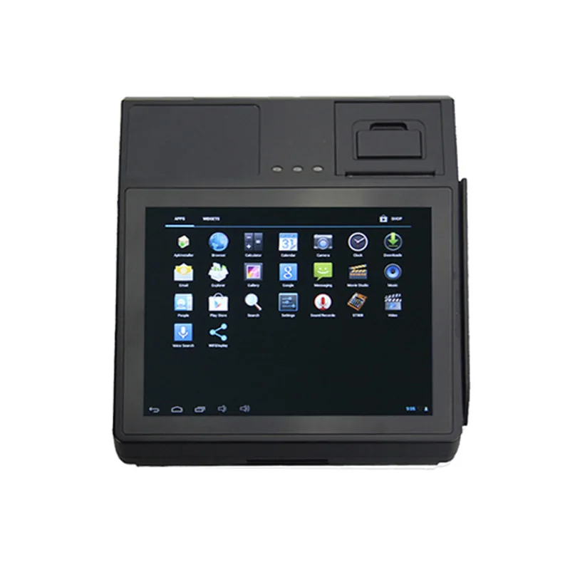 9,7 дюймовый сенсорный экран электронный кассовый аппарат Android POS система машина с термальным принтером и магнитным кардридером