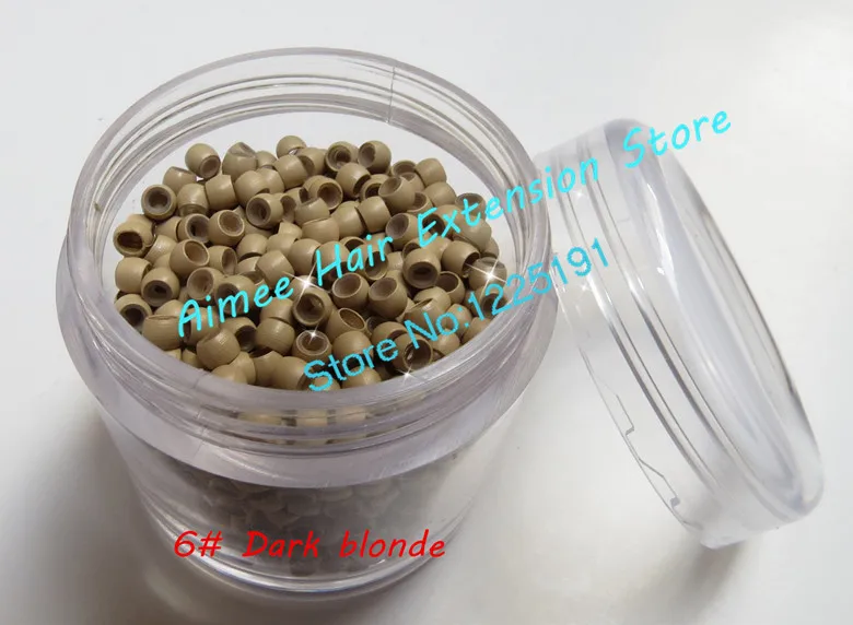 1000 шт./лот Силиконовое нано кольцо для наращивания волос микро кольца 3 0 мм бисер