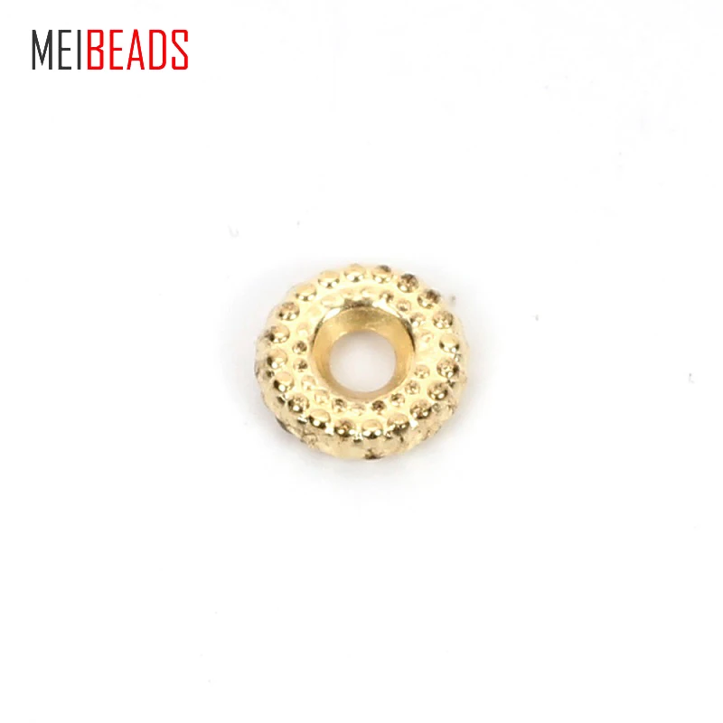 MEIBEADS 8 мм CCB материал родий разделитель россыпью Бусины пластиковые ювелирные