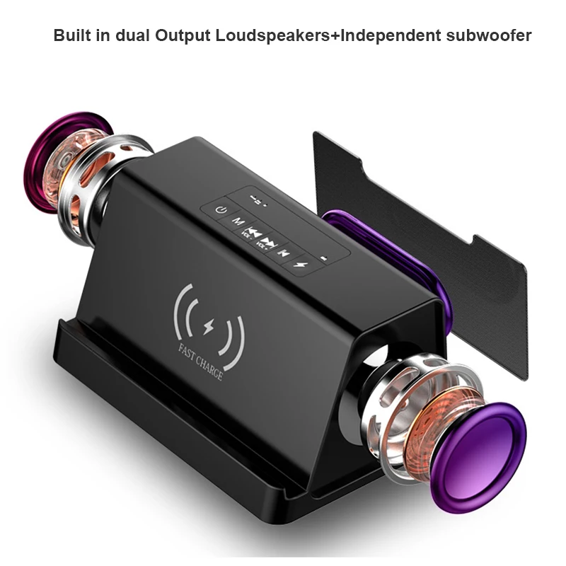 20 часов Hifi беспроводной портативный Bluetooth динамик Беспроводное зарядное