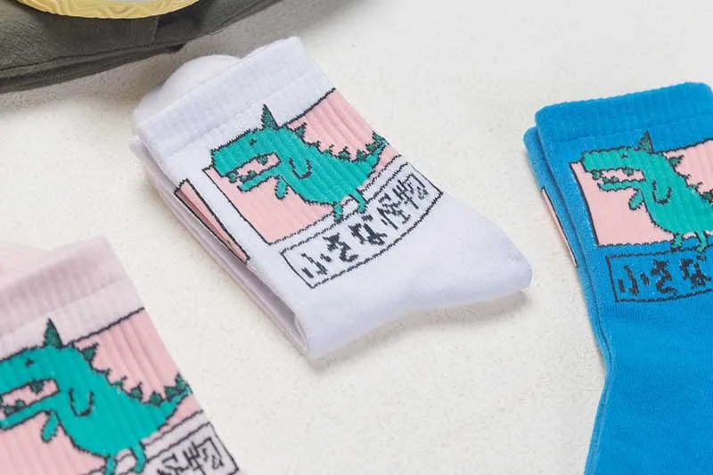 Милые женские носки в стиле Харадзюку; Милые Дышащие носки; Chaussettes FemmeCute; забавные носки; Calcetines Mujer Sokken