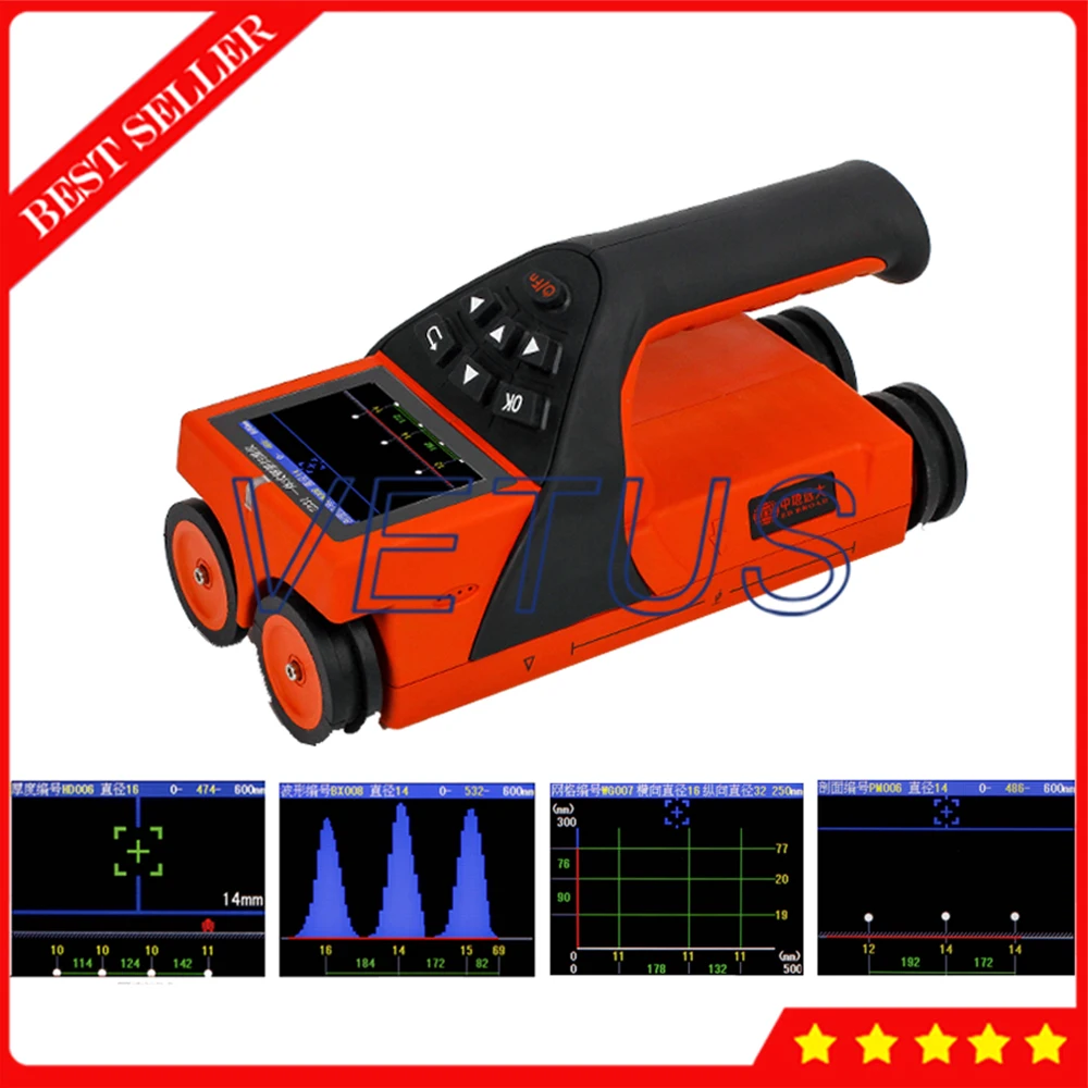 Цифровой Интегрированный детектор арматуры ZD31 тестер позиций армирования