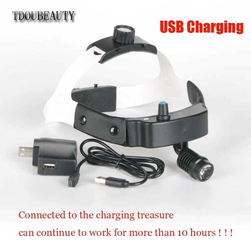 3W USB Charging Headlight With Built-in Power Supply Wireless Operation For Stomatology ENT Surgery Laboratory And Others