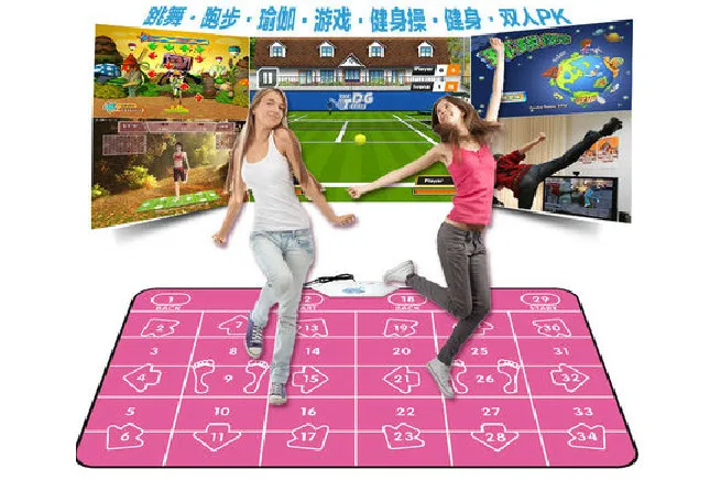 Горячий 2016 новый ПК меню на английском языке 11 мм толщина двойной танец подстилка