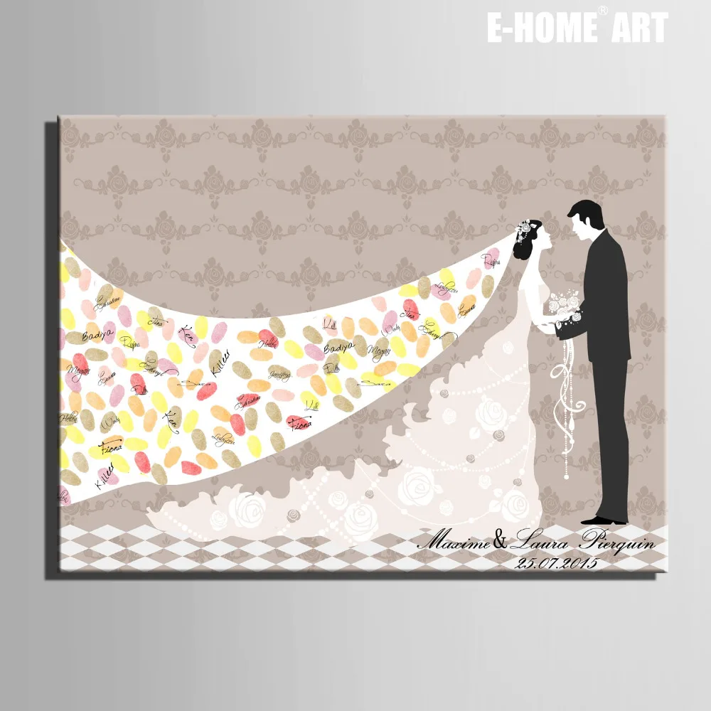 Искусственная Картина на холсте для невесты жениха свадебного подарка украшение