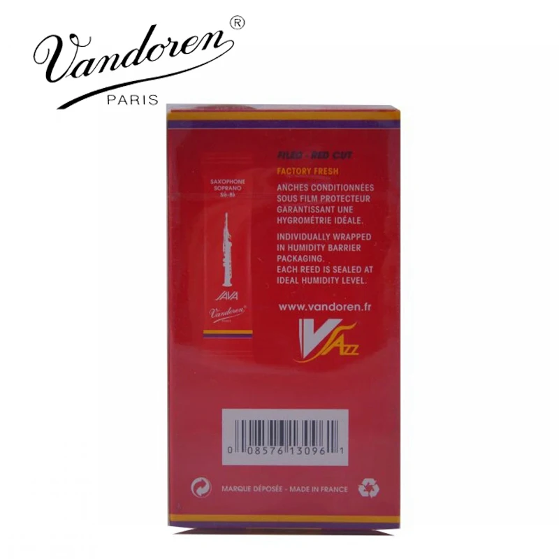 Оригинальный Французский Vandoren JAVA сопрано Sax Red Reeds/Bb Сопрано Саксофон Reeds 2 5 #3 0 #