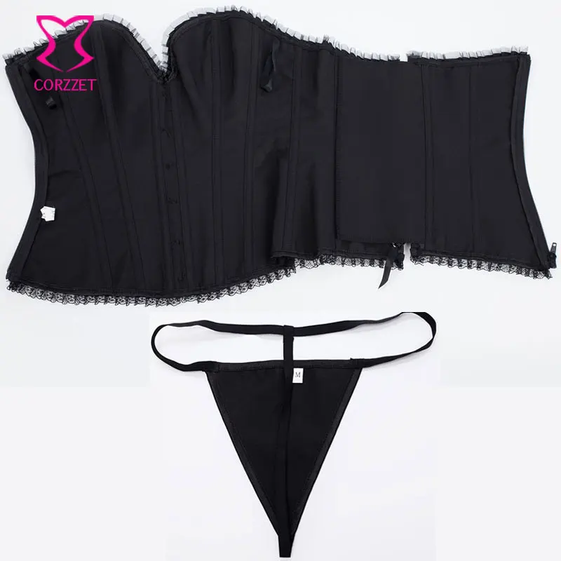 Горный хрусталь и викторианская кружевная отделка Элегантный Корсет Бюстье