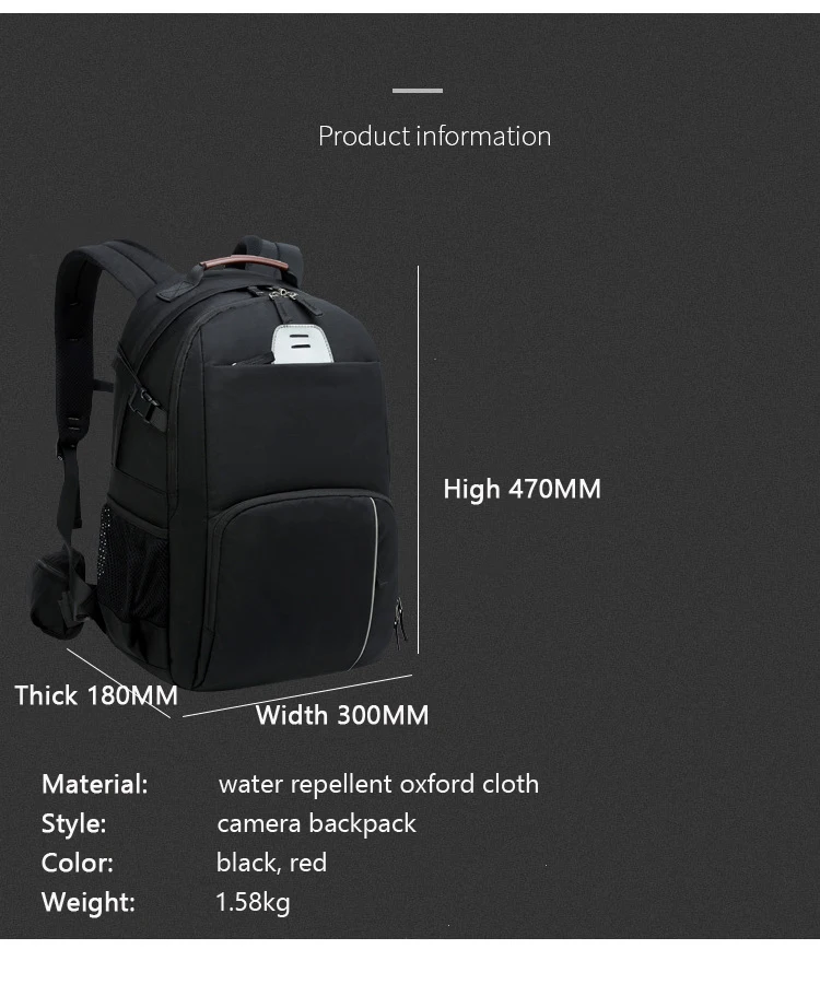 CAREELL C3058 DSLR камера сумка Фото сумка камера рюкзак универсальный большой емкости путешествия камера рюкзак для Canon/Nikon камера