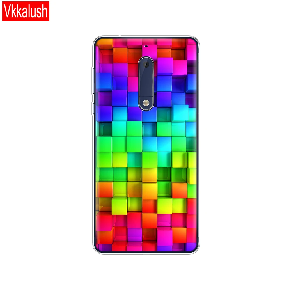 Силиконовый чехол для Nokia 1, 2, 2,1, 3, 3,1, 5, 5,1 plus,, мягкий ТПУ Забавный чехол на заднюю панель, противоударный чехол, бампер, забавная оболочка с животными - Цвет: 80175