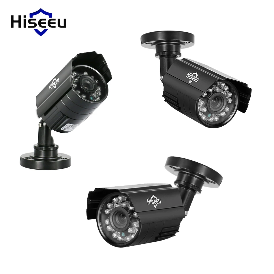 Hiseeu AHD аналоговая инфракрасная камера видеонаблюдения высокой четкости 720P 1080P AHD CCTV камера безопасности наружная цилиндрическая камера s