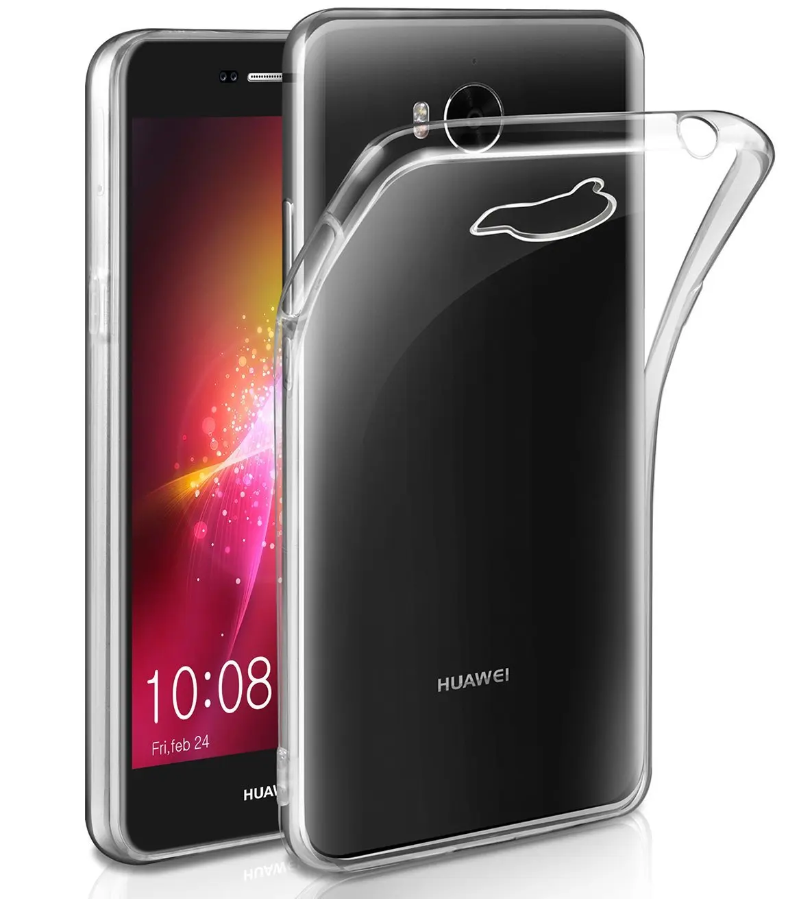 Для Huawei Ascend Y3 Y5 Y6 2017 чехол Ультратонкий Прозрачный Мягкий ТПУ силиконовый