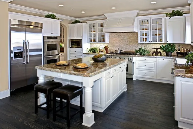 2019 бесплатный дизайн пользовательский Американский кухонный шкаф из массива