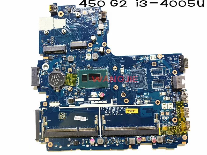 Материнская плата для ноутбука HP ProBook 782951 G2 ZPL40/ZPL50/ZPL70 LA-B181P SR1EK I3-4005U 601