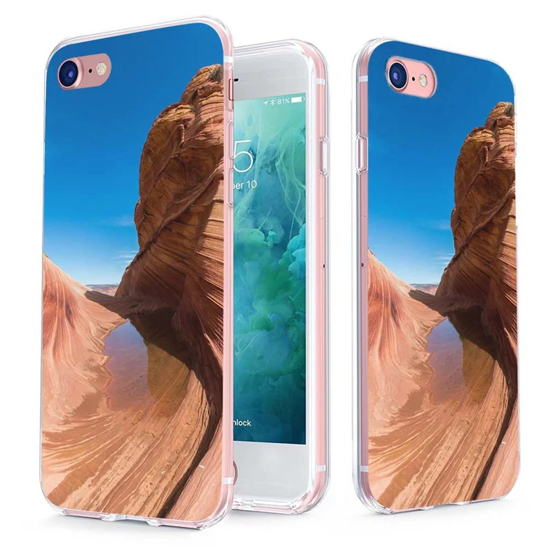 MLCRIYG мягкий чехол для телефона iPhone 6 6S Plus 7 7Plus 8 8Plus X TPU цветной узор в виде неба и