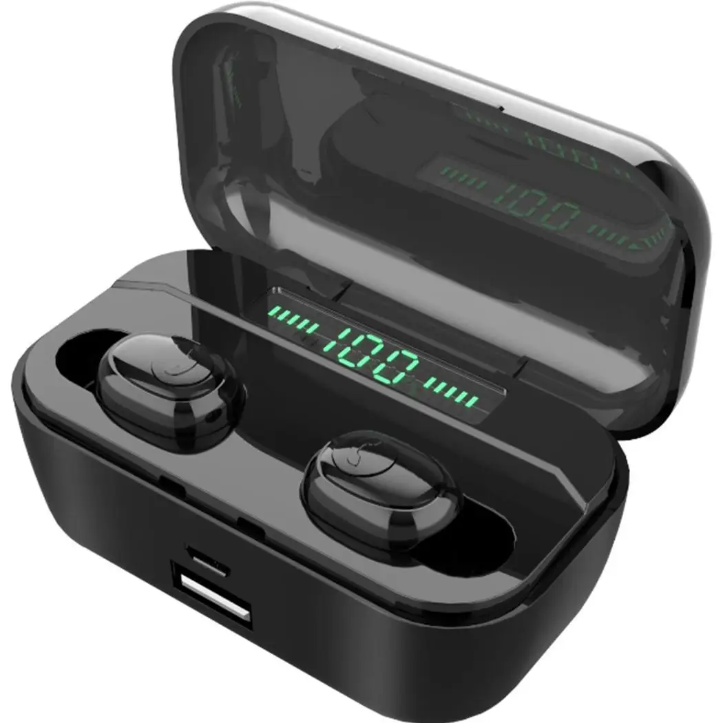 Беспроводные наушники вкладыши водонепроницаемые спортивные Bluetooth 3500 мАч IPX6