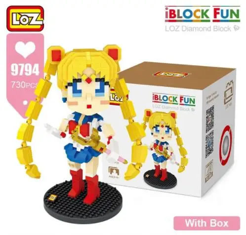LOZ super hero аниме Алмазный Блок пластиковые милые строительные блоки игрушки кирпичи развивающие Фигурки игрушки для детей - Цвет: 9794