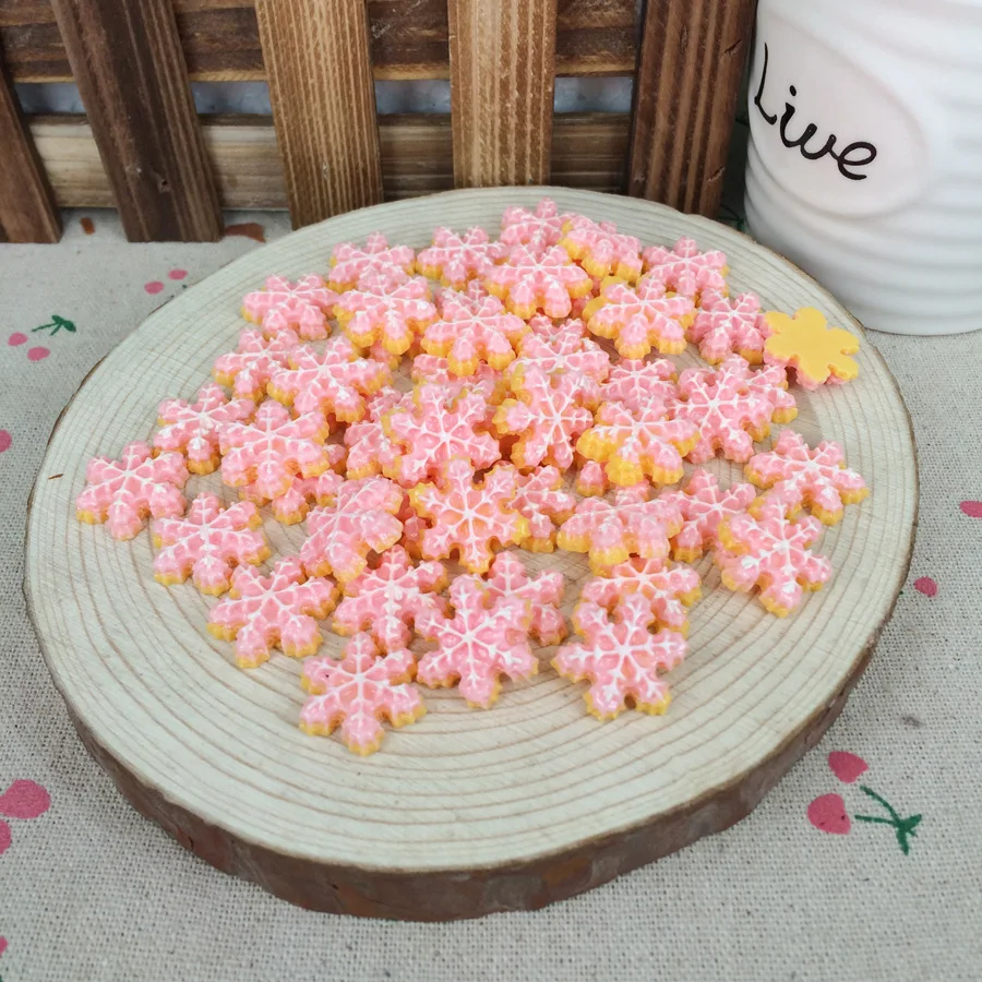 Женский розовый снежный шар кабошон из смолы плоская задняя часть скрапбукинг