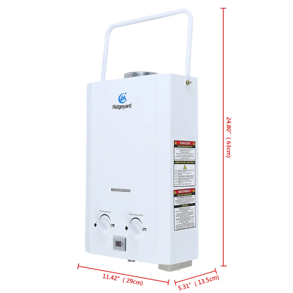 AU местная! Портативный 6L пропан LP газ мгновенный Tankless Ванна горячий Душ водонагреватель котел