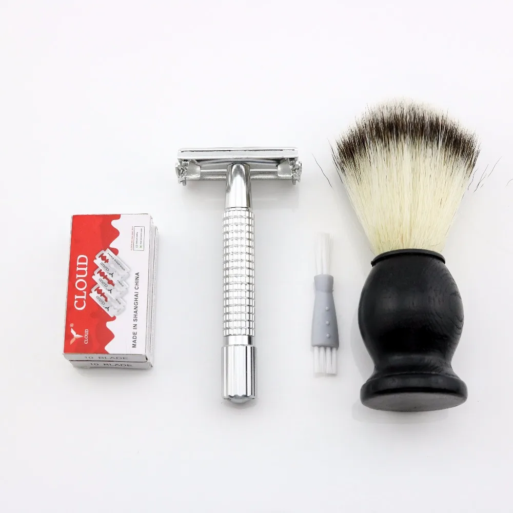 M 20Blades Brush WEISHI двухсторонняя Безопасная бритва из алюминиевого сплава электрифицированная с металлом 2003-м простая упаковка 1 шт./лот Новинка - Цвет: M 20Blades Brush