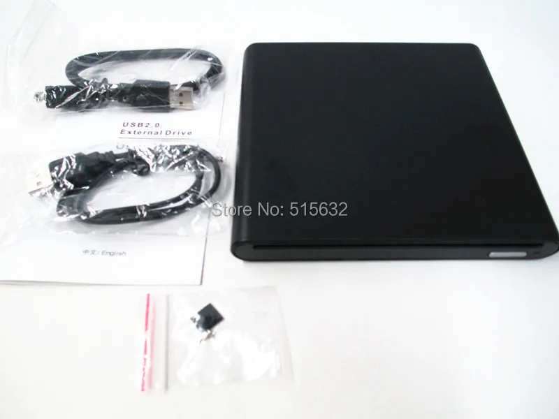 Внешний разъем USB 2 0 для DVD +/ RW DL Drive проигрыватель записи нетбука/ПК чехол|external