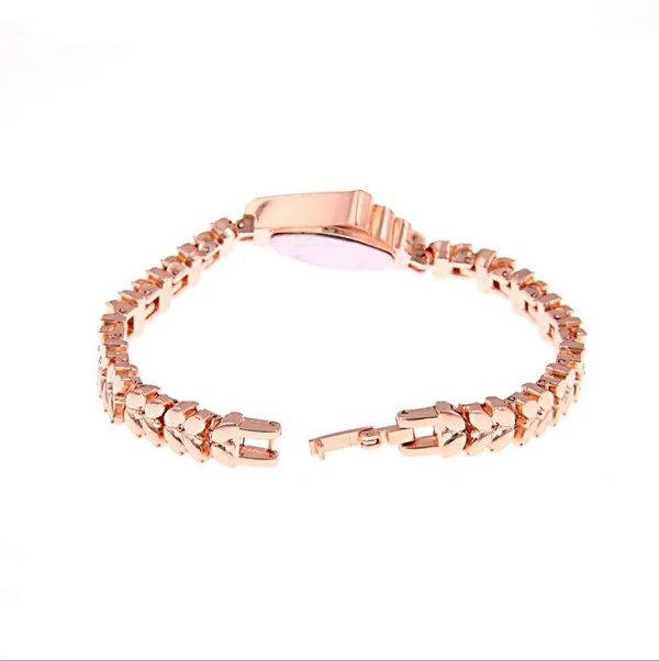 

Luxury rose gold bracelet watch women Ladies Rhinestone Crystal Dress Quartz Wristwatches relogio feminino G-021