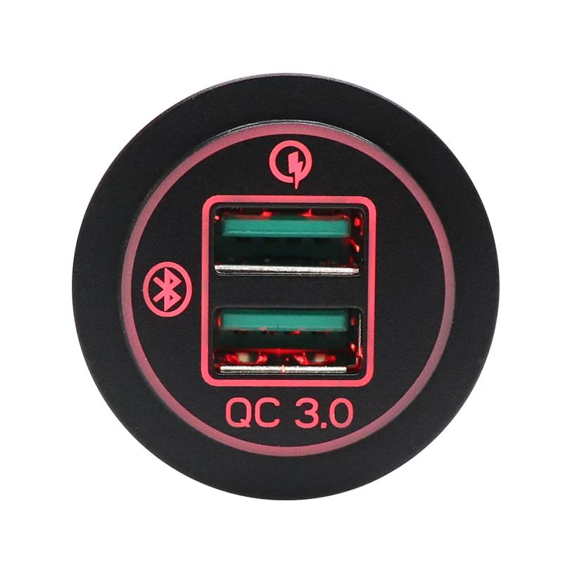 Быстрый QC 3 0 12 в 18 Вт двойной USB вольтметр GPS зарядное устройство положение для