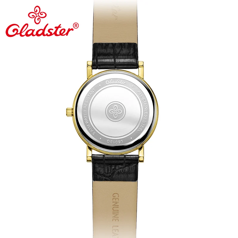 Женские наручные часы Gladster модные японские кварцевые MIYOTA из натуральной кожи