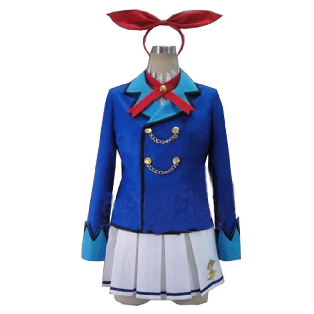 2017 Aikatsu! Зимняя школьная форма Kiriya Aoi с длинным рукавом костюм для косплея|Костюмы
