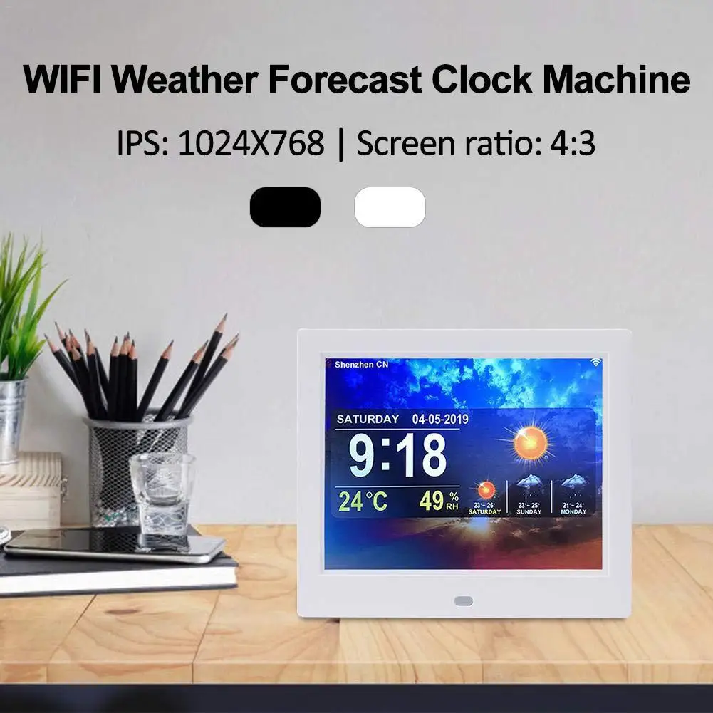 EastVita 8 дюймов Wi-Fi, часы, часы, цифровая фоторамка, электронный альбом, плеер