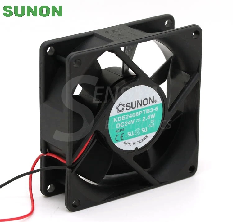 For Sunon KDE2408PTB3-6 80mm 8cm DC 24V 2.4W 80x80x25mm server inverter axial cooling fans