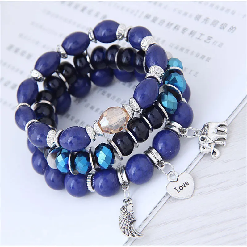 Европейская и американская мода простой сплав маленький слон любовь крылья