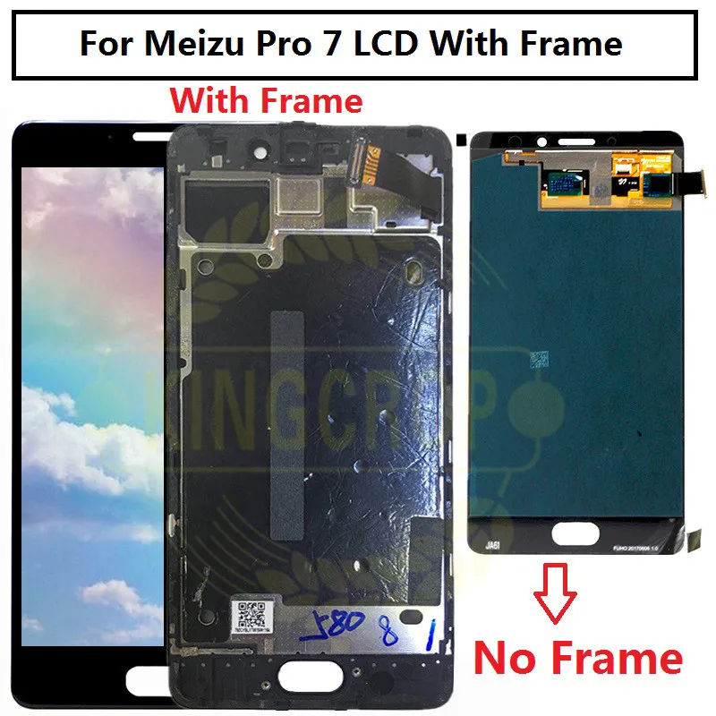 Для Meizu Pro 7 Lcd M792H M792Q L LCD с рамкой дисплей Сенсорное стекло дигитайзер в сборе