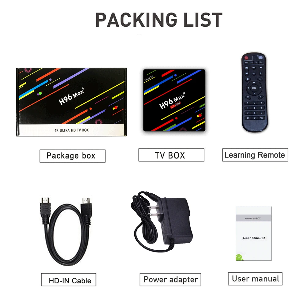 LEMFO H96 Max+ Smart Android tv Box Android 9,0 RK3328 Penta-Core 4 ГБ 32 ГБ 64 Гб USB 3,0 4K 3D HDR 2,4G/5G Wifi телеприставка