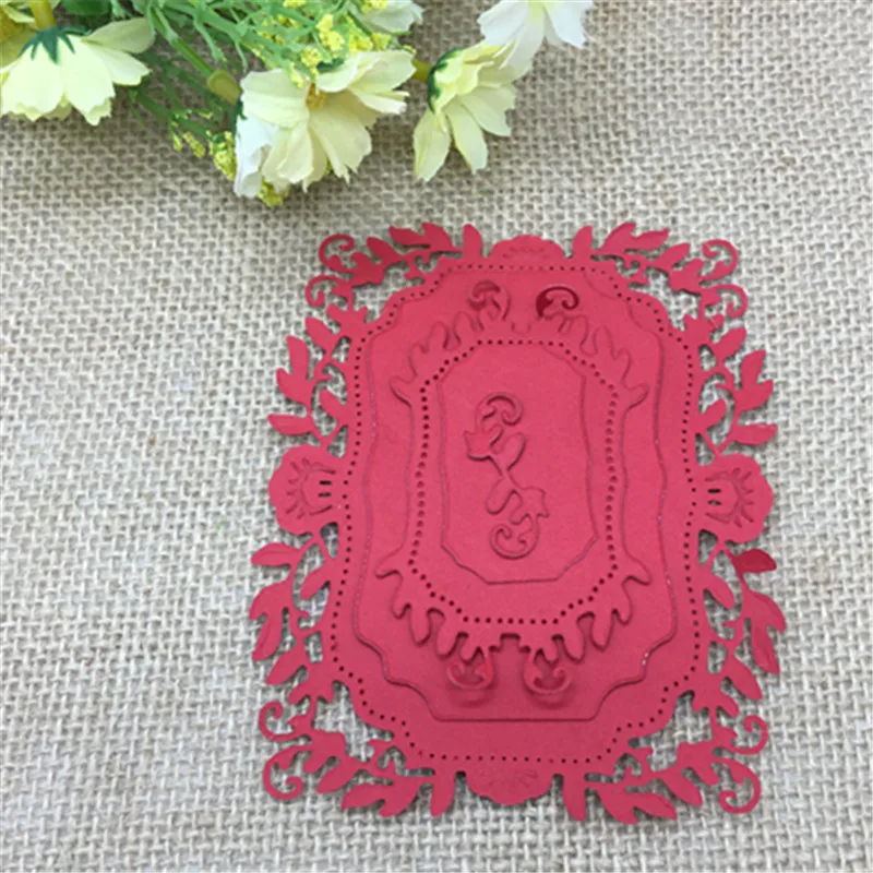 Набор цветочных рамок металлические Вырубные штампы фотоальбом карточки бумага