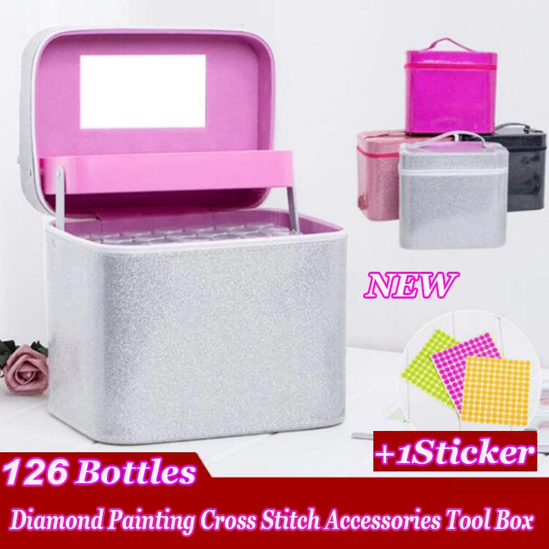 126 бутылки инструменты для вышивки картин со стразами контейнер бисера Стразы