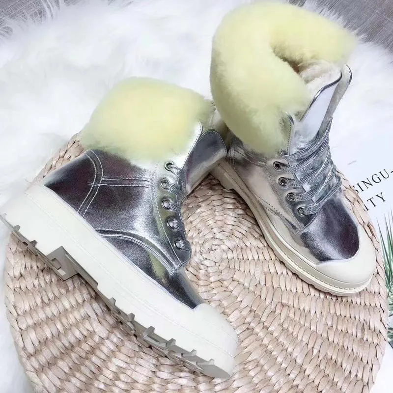 YD-EVER botas mujer повседневная обувь женские теплые ботинки модная брендовая женская